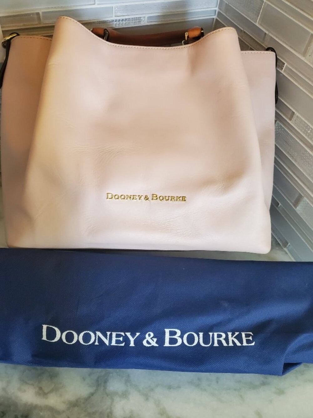 Dooney & Bourke Smooth Florentine Leather City Barlow Satche